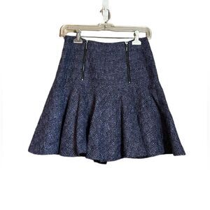 Rebecca Taylor double zip peplum skirt. Size 0.